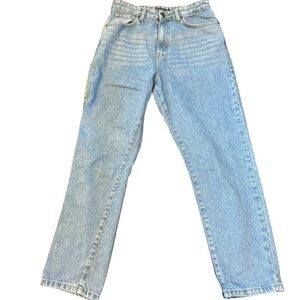 Nasty Gal Women's Straight Leg Light Wash‎ Blue Jeans Size 8